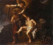 Pieter Lastman The Angel of the Lord Preventing Abraham from Sacrificing his Son Isaac Sweden oil painting artist